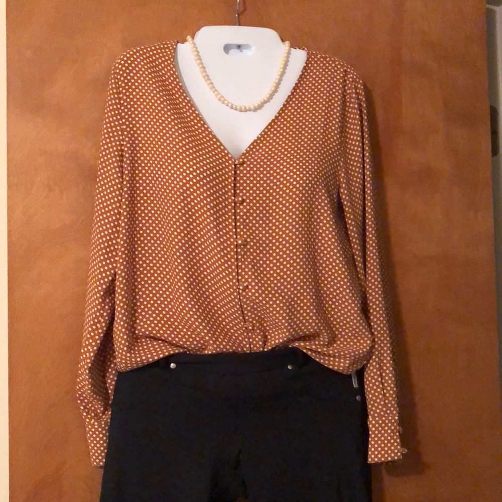 Rachel Zoe Beautiful polka dots shirts